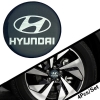 Αυτοκόλλητα Ζαντών Σμάλτο Hyundai 60mm 4 Τεμάχια