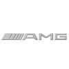 Αυτοκόλλητο Σήμα Χρωμίου "AMG" Μεταλλικό 18x2cm 1Τμχ