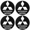 Αυτοκόλλητα Ζαντών Σμάλτο Mitsubishi 60mm 4 Τεμάχια