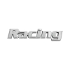 Αυτοκόλλητο Σήμα Χρωμίου 3D "Racing" 10.2x2cm 1Τμχ