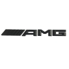 Αυτοκόλλητο Σήμα "AMG" Μαύρο Μεταλλικό 18x2cm 1Τμχ
