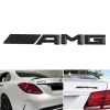 Αυτοκόλλητο Σήμα "AMG" Μαύρο Μεταλλικό 18x2cm 1Τμχ