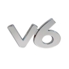 Αυτοκόλλητο Σήμα Χρωμίου 3D "V6" 6.5x3.5cm 1Τμχ