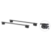 Μπάρες Οροφής Rackit Μεταλλικές 125cm Railing System Σετ Με Πόδια Και Κλειδαριά Μαύρες 2 Τεμάχια