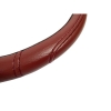 Κάλυμμα Τιμονιού Αυτοκινήτου Δερματίνη Με Γαζιά Κόκκινο Large 40cm 1 Τεμάχιο