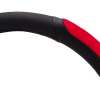 Κάλυμμα Τιμονιού Αυτοκινήτου Δερματίνη Δίχρωμο Μαύρο-Κόκκινο Medium 38cm 1 Τεμάχιο