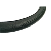 Κάλυμμα Τιμονιού Αυτοκινήτου Δερματίνη Με Γαζιά Μαύρο Large 40cm 1 Τεμάχιο