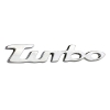 Αυτοκόλλητο Σήμα Χρωμίου 3D "TURBO" 13.5*2cm 1Τμχ