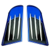 Αυτοκόλλητο Αλουμινίου Εισαγωγής Αέρα Μπλε-Ασημί 16x8.5cm