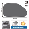 Ηλιοπροστασίες Αυτοκινήτου Feral Για Τα Πλαϊνά Τζάμια Οβάλ Super UV 65x38cm 2 Τεμάχια