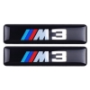 Σήματα Αυτοκόλλητα Τύπου BMW "M3" 5.5x1.2cm Με Επικάλυψη Σμάλτου 2 Τεμάχια