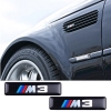 Σήματα Αυτοκόλλητα Τύπου BMW "M3" 5.5x1.2cm Με Επικάλυψη Σμάλτου 2 Τεμάχια