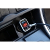 Φορτιστής Αναπτήρα Και Battery Check (Βολτόμετρο) Αυτοκινήτου Amio (01028) Με 2 USB Λευκό-Γαλάζιο 1 Τεμάχιο