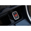 Φορτιστής Αναπτήρα Και Battery Check (Βολτόμετρο) Αυτοκινήτου Amio (01028) Με 2 USB Λευκό-Γαλάζιο 1 Τεμάχιο