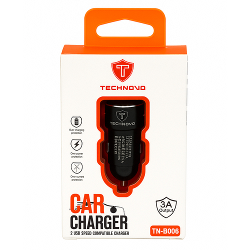 Είδος- 99527-1-fortistis-autokinitou-technovo-2usb-3a-tnb006 ΦΟΡΤΙΣΤΗΣ-ΑΝΤΑΠΤΟΡΑΣ ΤΝ-Β006 USΒ 3Α ΤΕCΗΝΟVΟ ΓΙΑ ΑΝΑΠΤΗΡΑ ΑΥΤ/ΤΟΥ ΜΑΥΡΟΣ_product