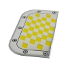 Προστατευτικό Αυτοκόλλητο Αλουμινίου Για Την Εξάτμιση Ασημί-Κίτρινο 18x9cm