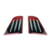 Αυτοκόλλητο Αλουμινίου Εισαγωγής Αέρα Κόκκινο-Ασημί 16x8.5cm