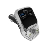 Fm Transmitter ALS-A688 Με Bluetooth, 2 USB, Οθόνη LCD Και Τηλεχειριστήριο Ασημί-Μαύρο 1 Τεμάχιο