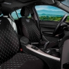 Ημικαλύμματα Καθισμάτων Αυτοκινήτου Otom RSX Sport Ύφασμα Κεντητό Καπιτονέ Μαύρο Με Άσπρη Ραφή RSXL-101 2 Τεμάχια