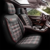 Καλύμματα Αυτοκινήτου Otom GTI Sports Design Universal Jacquard / Lacost / Δερματίνη Σετ Εμπρός / Πίσω Μαύρο - Κόκκινο GTI-801 11 Τεμάχια