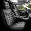 Καλύμματα Αυτοκινήτου Otom GTI Sports Design Universal Jacquard / Lacost / Δερματίνη Σετ Εμπρός / Πίσω Μαύρο - Γκρι GTI-807 11 Τεμάχια