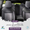 Καλύμματα Αυτοκινήτου Otom Comfortline VIP Design Universal Sued / Rachel / Δερματίνη Καπιτονέ Σετ Εμπρός / Πίσω Μαύρο - Γκρι CMV-233 11 Τεμάχια