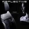 Καλύμματα Αυτοκινήτου Otom Reflective Design Universal Jacquard / Rachel / Δερματίνη Σετ Εμπρός / Πίσω Μαύρο Με Μπλε Ραφή RFL-2604 11 Τεμάχια