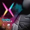 Καλύμματα Αυτοκινήτου Otom Hexa Design Universal Jacquard / Rachel / Δερματίνη Σετ Εμπρός / Πίσω Μαύρο - Γκρι HEX-2805 11 Τεμάχια