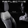 Καλύμματα Αυτοκινήτου Otom Reflective Design Universal Jacquard / Rachel / Δερματίνη Σετ Εμπρός / Πίσω Μαύρο - Σκούρο Γκρι RFL-2603 11 Τεμάχια