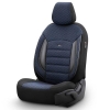 Καλύμματα Αυτοκινήτου Otom Sport Plus Design Universal Βαμβακερό Ύφασμα / Rachel / Δερματίνη Σετ Εμπρός / Πίσω Μαύρο - Μπλε SPTPLS-104 11 Τεμάχια