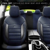 Καλύμματα Αυτοκινήτου Otom Sport Plus Design Universal Βαμβακερό Ύφασμα / Rachel / Δερματίνη Σετ Εμπρός / Πίσω Μαύρο - Μπλε SPTPLS-104 11 Τεμάχια