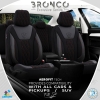 Καλύμματα Αυτοκινήτου Otom Bronco Design Universal Rachel / Δερματίνη Καπιτονέ Σετ Εμπρός / Πίσω Μαύρο Με Κόκκινο Κέντημα BRN-401 11 Τεμάχια