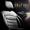 Καλύμματα Αυτοκινήτου Otom Inspire Design Universal Full Δερματίνη Σετ Εμπρός / Πίσω Μαύρο Με Γκρι Ραφή INS-3502 11 Τεμάχια