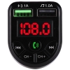 Fm Transmitter ALS-A85 Με Bluetooth, 2 USB Και Οθόνη LCD Μαύρο 1 Τεμάχιο