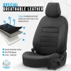 Καλύμματα Αυτοκινήτου Otom Premium Design Universal Full Δερματίνη Σετ Εμπρός / Πίσω Μαύρο PRM-101 11 Τεμάχια