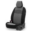 Καλύμματα Αυτοκινήτου Otom Smart Design Universal Ύφασμα / Δερματίνη Σετ Εμπρός / Πίσω Μαύρο / Γκρι SLTSMT102-NZ 11 Τεμαχίων