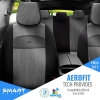 Καλύμματα Αυτοκινήτου Otom Smart Design Universal Ύφασμα / Δερματίνη Σετ Εμπρός / Πίσω Μαύρο / Γκρι SLTSMT102-NZ 11 Τεμαχίων
