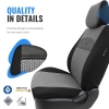 Καλύμματα Αυτοκινήτου Otom Smart Design Universal Ύφασμα / Δερματίνη Σετ Εμπρός / Πίσω Μαύρο / Γκρι SLTSMT102-NZ 11 Τεμαχίων