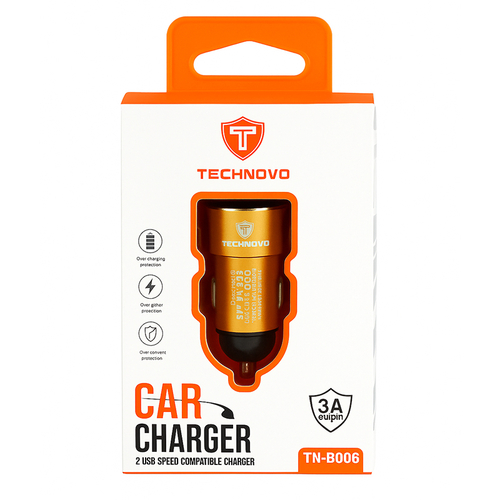 Είδος- 99755-1-fortistis-autokinitou-technovo-2usb-3a-tnb006-orange ΦΟΡΤΙΣΤΗΣ-ΑΝΤΑΠΤΟΡΑΣ ΤΝ-Β006 USΒ 3Α ΤΕCΗΝΟVΟ ΓΙΑ ΑΝΑΠΤΗΡΑ ΑΥΤ/ΤΟΥ ΧΡΥΣΟ