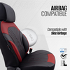 Καλύμματα Αυτοκινήτου Otom Progressive Design Universal Full Δερματίνη Σετ Εμπρός / Πίσω Μαύρο / Κόκκινο  PRG-104 11 Τεμαχίων
