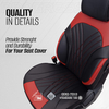 Καλύμματα Αυτοκινήτου Otom Progressive Design Universal Full Δερματίνη Σετ Εμπρός / Πίσω Μαύρο / Κόκκινο  PRG-104 11 Τεμαχίων