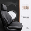 Καλύμματα Αυτοκινήτου Otom "Advanced Leather" Universal Δερματίνη / Λινό Ύφασμα Σετ Εμπρός / Πίσω Μαύρο / Smoke ΑDV-103 11 Τεμαχίων