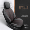 Καλύμματα Αυτοκινήτου Otom "Advanced Leather" Universal Δερματίνη / Λινό Ύφασμα Σετ Εμπρός / Πίσω  Μαύρο / Κόκκινο ΑDV-101 11 Τεμαχίων
