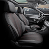 Καλύμματα Αυτοκινήτου Otom "Advanced Leather" Universal Δερματίνη / Λινό Ύφασμα Σετ Εμπρός / Πίσω  Μαύρο / Κόκκινο ΑDV-101 11 Τεμαχίων