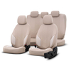 Καλύμματα Αυτοκινήτου Otom "Advanced Leather" Universal Δερματίνη / Λινό Ύφασμα Σετ Εμπρός / Πίσω Μπεζ ΑDV-105 11 Τεμαχίων