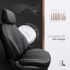 Καλύμματα Αυτοκινήτου Otom "Advanced Leather" Universal Δερματίνη / Λινό Ύφασμα Σετ Εμπρός / Πίσω Μαύρο ΑDV-104 11 Τεμαχίων