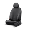 Καλύμματα Αυτοκινήτου Otom "Advanced Leather" Universal Δερματίνη / Λινό Ύφασμα Σετ Εμπρός / Πίσω Μαύρο ΑDV-104 11 Τεμαχίων
