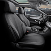 Καλύμματα Αυτοκινήτου Otom "Advanced Leather" Universal Δερματίνη / Λινό Ύφασμα Σετ Εμπρός / Πίσω Μαύρο ΑDV-104 11 Τεμαχίων